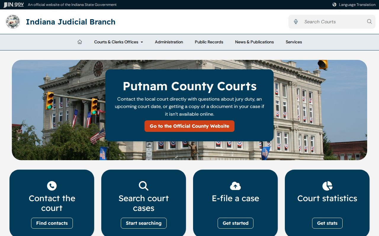 Putnam County court docket MyCase search
