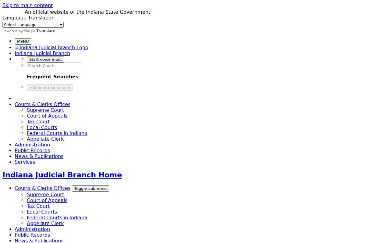 Official request routing for Putnam County court records